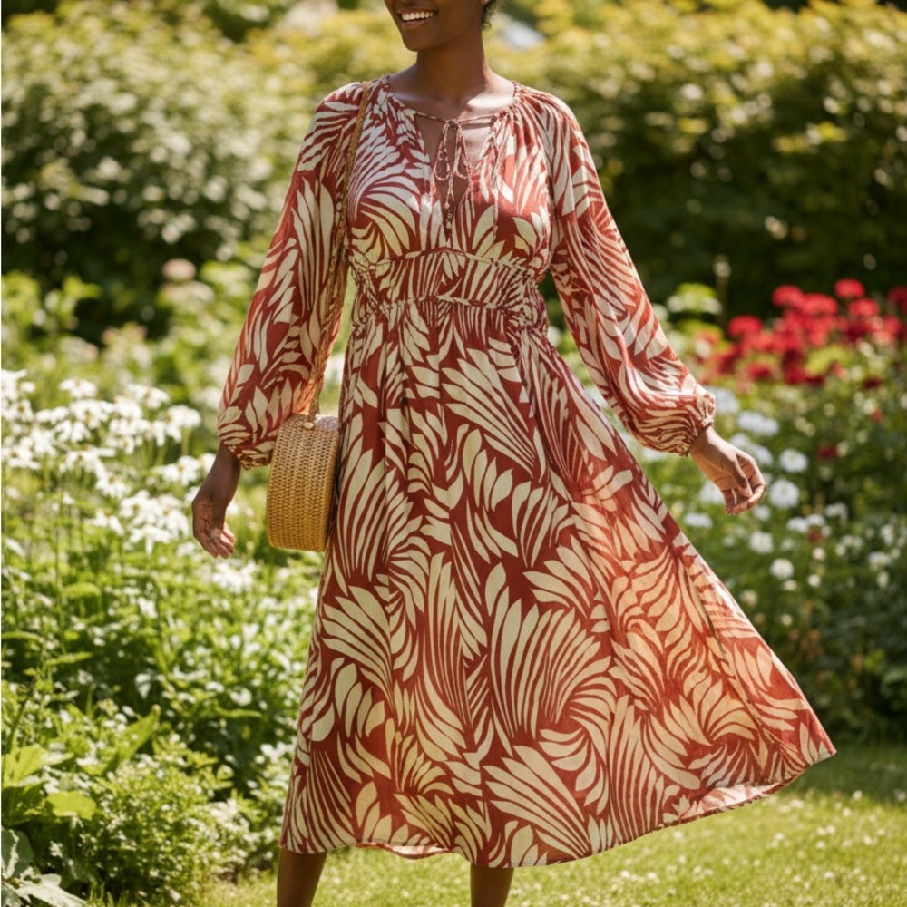 NWT- H&M Oversized Drawstring Detail Dress